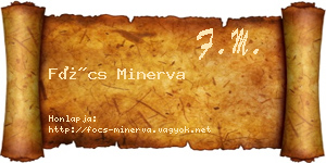 Föcs Minerva névjegykártya